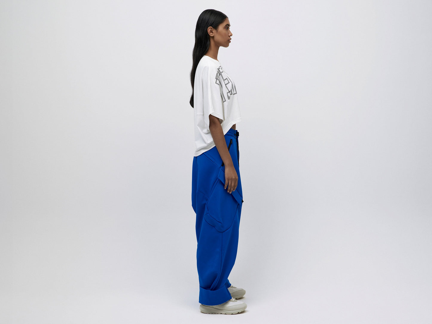 Cropped Tee - White