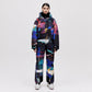 Cropped Cocoon Jacket - Dark Splatter