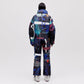 Cropped Cocoon Jacket - Dark Splatter