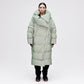 Wrap Down Coat - Reflective Jade