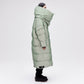 Wrap Down Coat - Reflective Jade