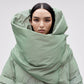 Wrap Down Coat - Reflective Jade