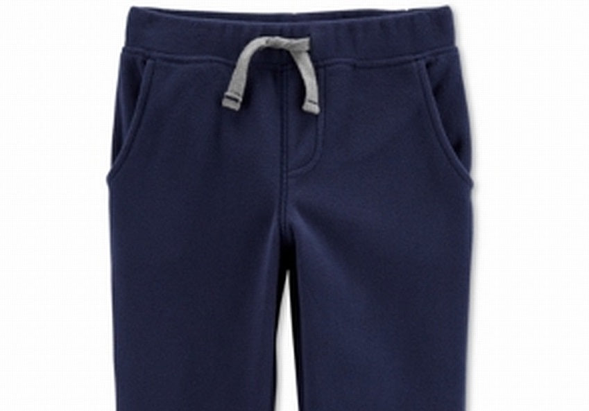 Carter's Toddler Boy's Solid Microfleece Pants Blue Size 4T