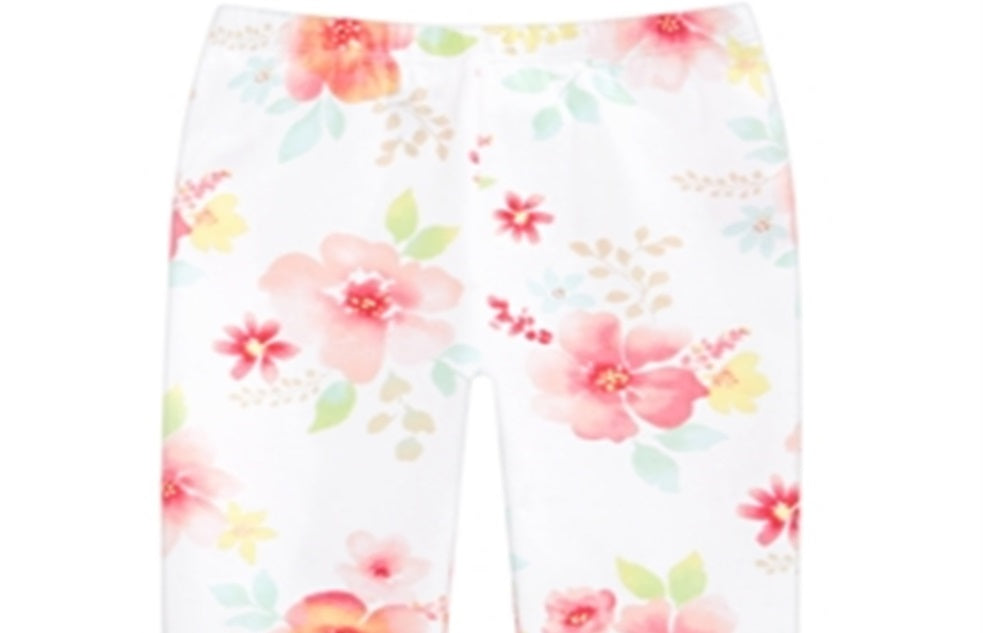 First Impressions Baby Girl's Floral Print Leggings White Size 18MOS