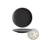 Textured Ceramic Round Plate Nordic Rock Pattern