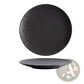 Textured Ceramic Round Plate Nordic Rock Pattern