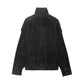 Women's Textured Black Suede Moto Biker Jacket