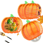 Thanksgiving Pumpkin Paper Plates and Tableware Set