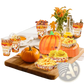 Thanksgiving Pumpkin Paper Plates and Tableware Set
