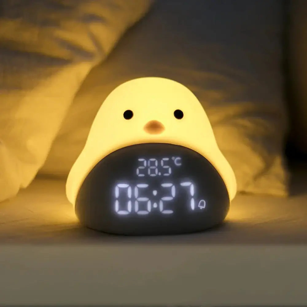 Time Bird Smart Penguin Digital Clock and Night Light