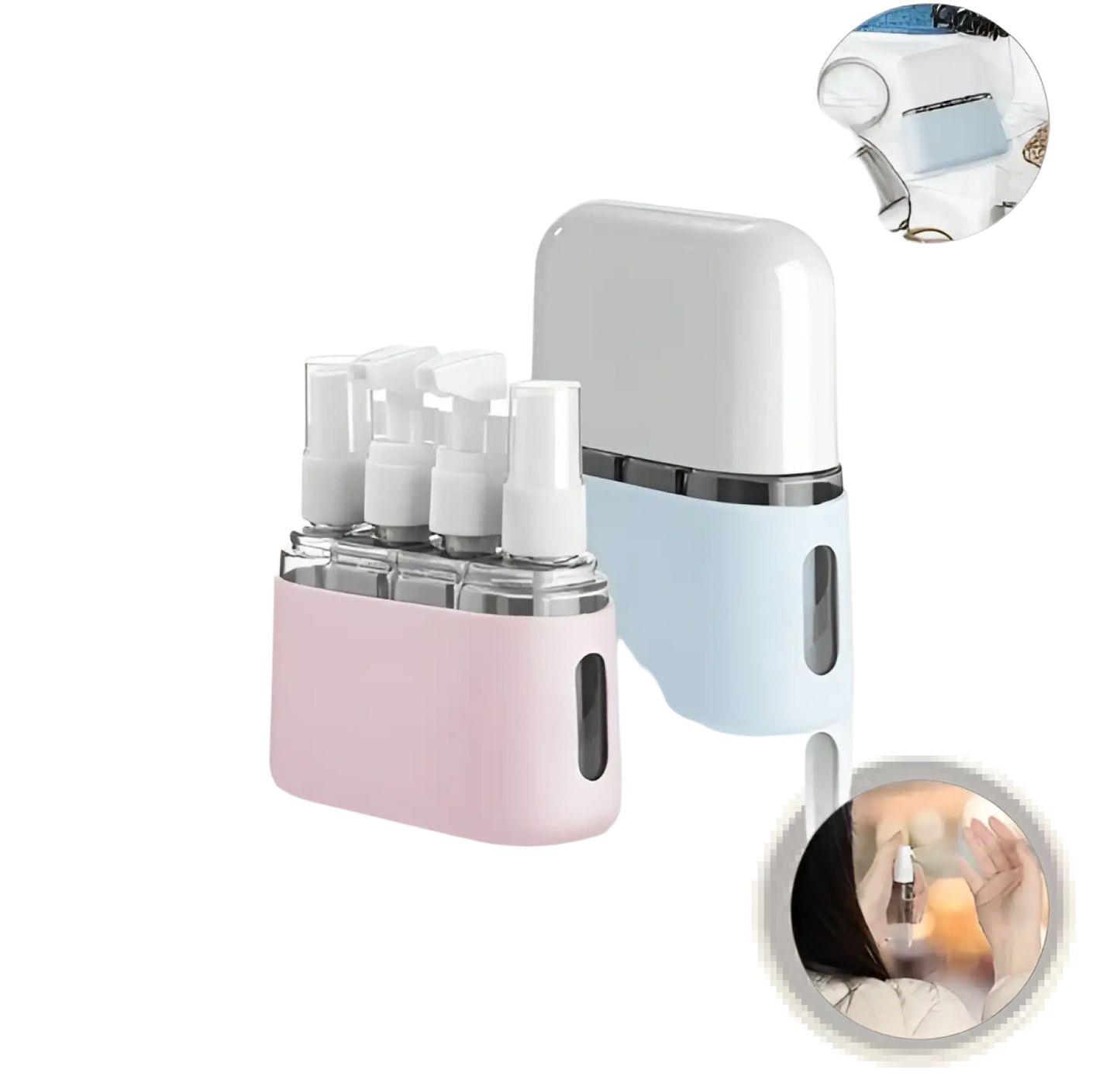 Travel Bottle Set 8 Pack Tsa Approved Toiletry Kit