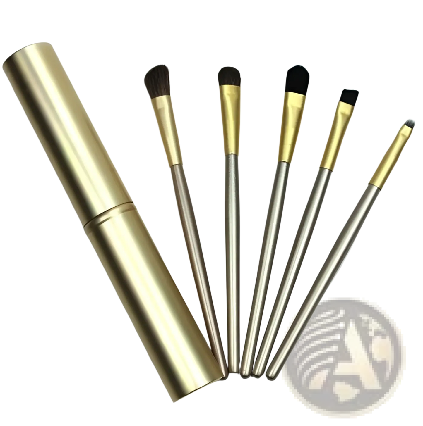 Travel Eye Makeup Brush Set with Portable Case