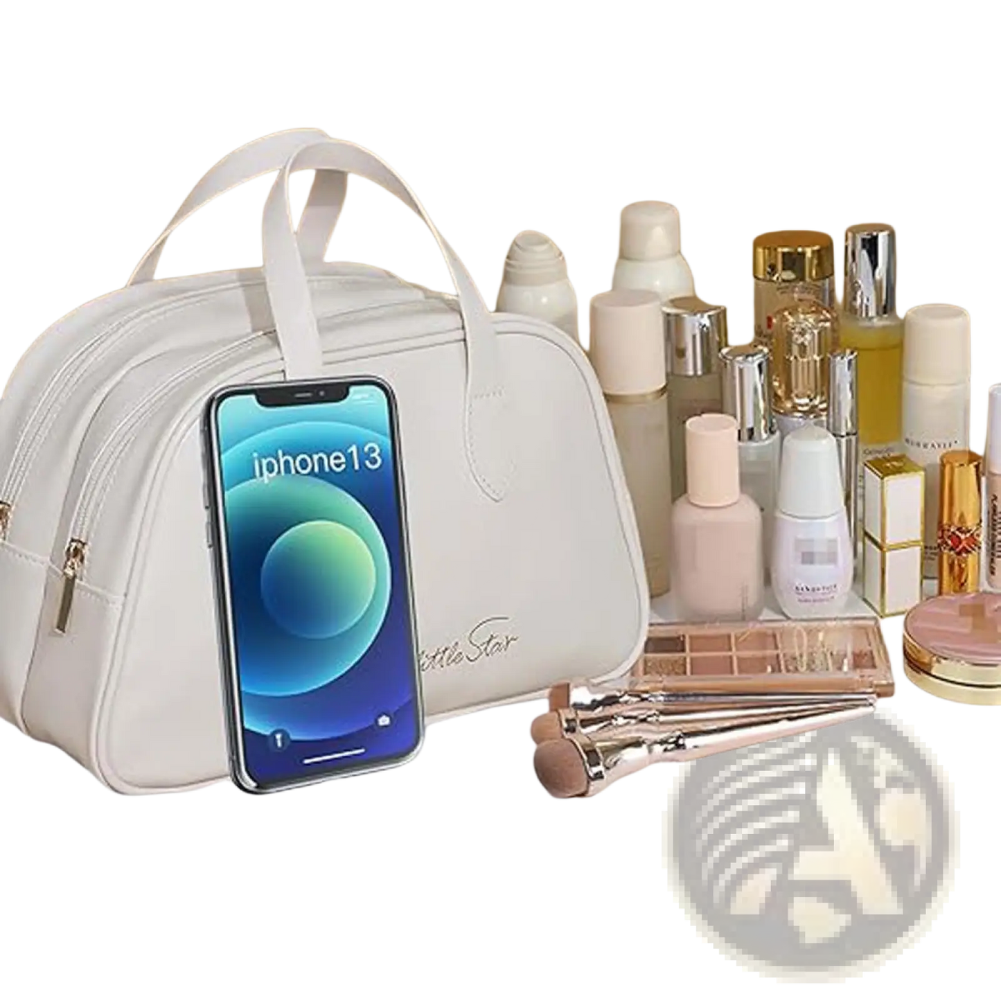 Travel Makeup Bag Set Waterproof Leather Toiletry Bag