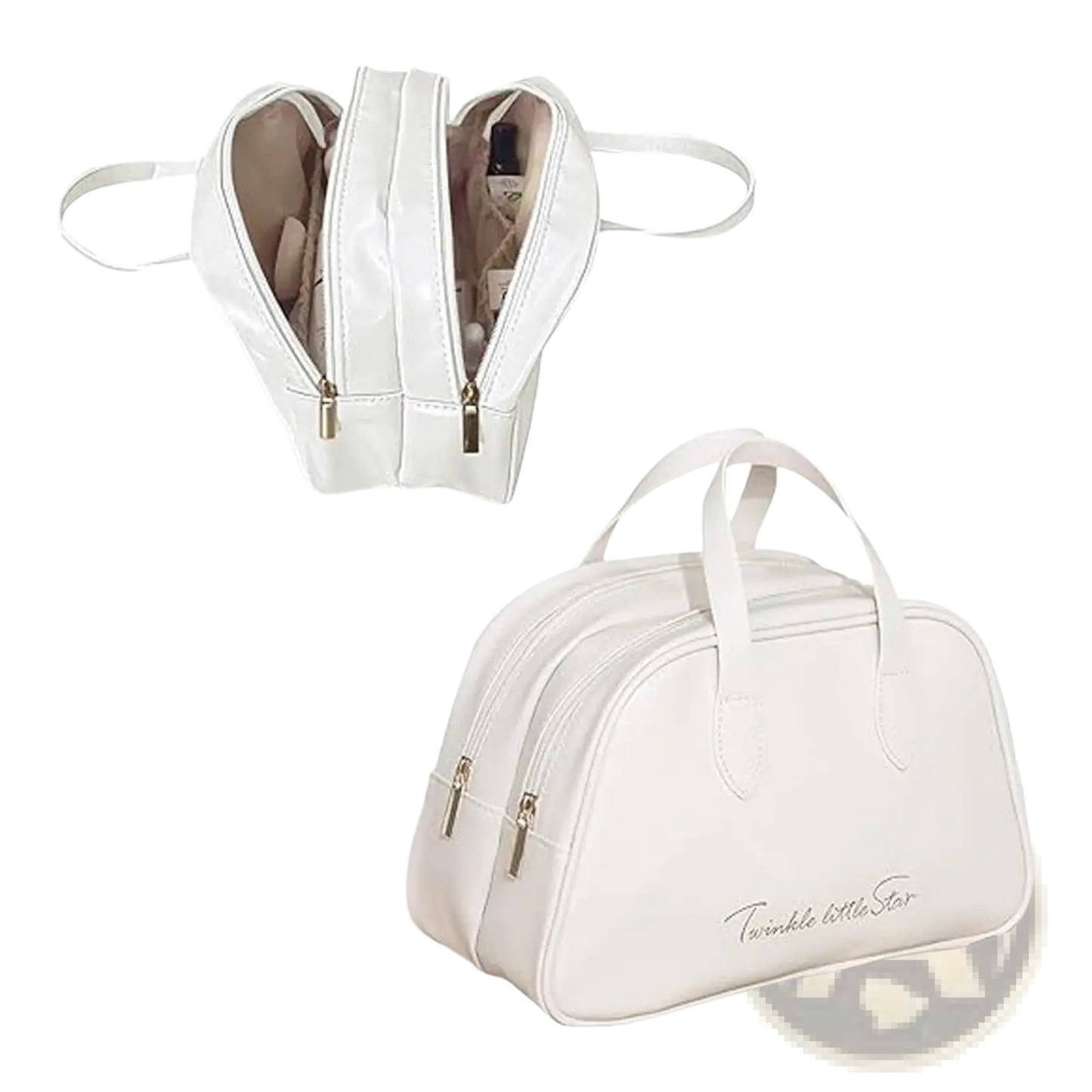 Travel Makeup Bag Set Waterproof Leather Toiletry Bag