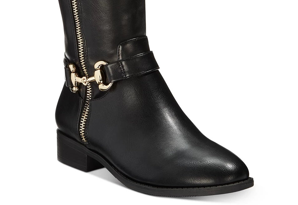 Thalia Sodi Women's Vigi Riding Boots Shoes Black Size 6 M