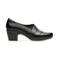 Clarks Collection Women's Emslie Warbler Leather Shooties Shoes Black Size 6.5 M
