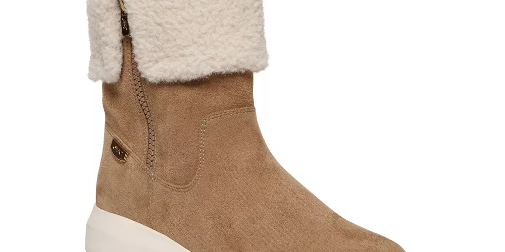 Anne Klein Women's Frizby Boots Beige Size 6 M