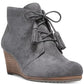 Dr. Scholl's Women's Dakota Wedge Booties Dark Gray Size 7.5 M