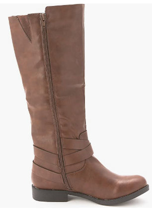 Style & Co Women's Madixe Riding Boots Shoes Brown Size 5.5 M