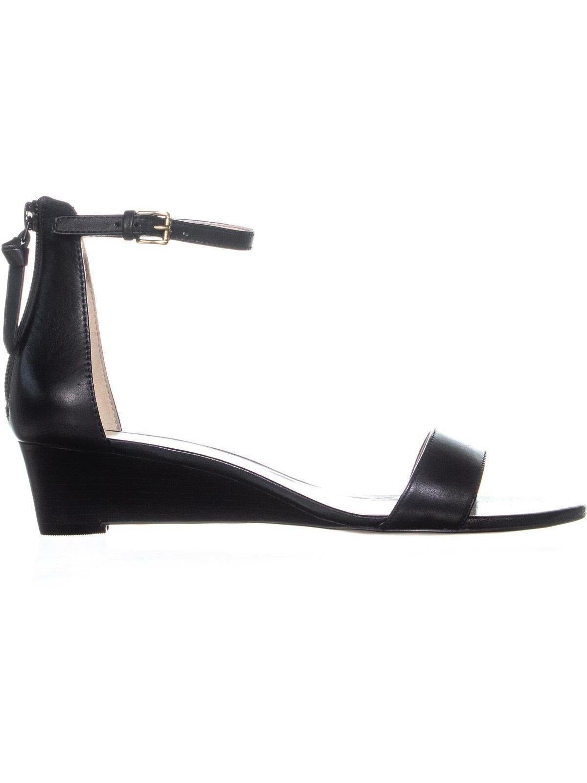 Cole Haan Women's Adderly Wedge Two-Piece सैंडल ब्लैक साइज 8.5 B