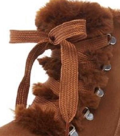 Steve Madden Women's Wharton Faux Fur Bootie Orange Size 6 M