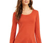 Style & Co Women's Layered Look Tunic Orange Size Extra Large