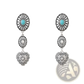 Turquoise Heart and Sunburst Silver Jewelry Set