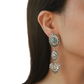Turquoise Heart and Sunburst Silver Jewelry Set