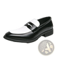 Two-tone Leather Loafers Casual Slip-on Shoes