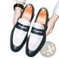 Two-tone Leather Loafers Casual Slip-on Shoes