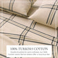 Turkish Cotton Flannel Sheet Set - Plaid & Stripe Collection