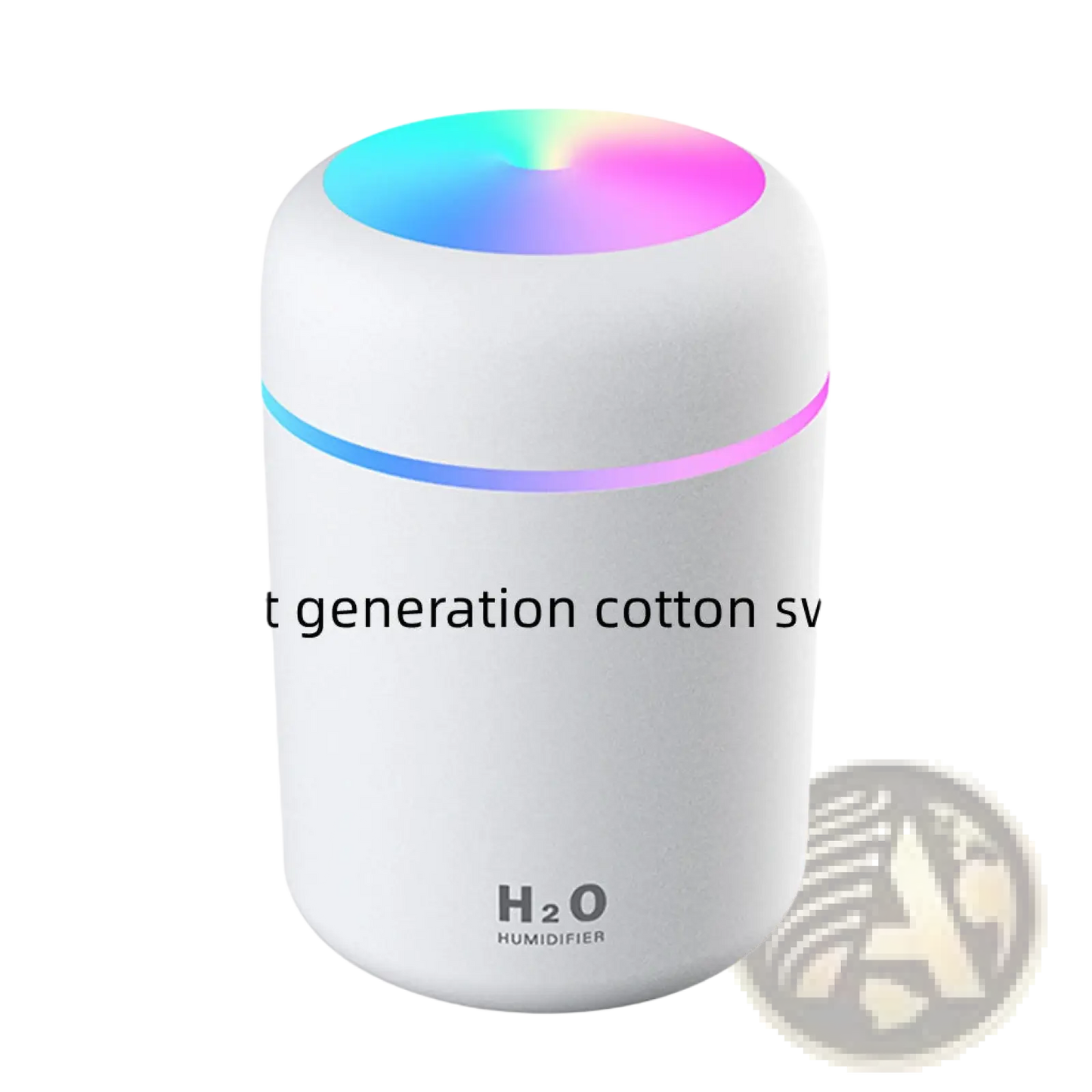 Ultrasonic Mini Humidifier with Rainbow Led Light 300ml