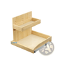 Under Sink Organizer 2 Tier Wood Pull out Drawer 19.5w