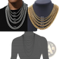 Unisex 18k Gold Plated Stainless Steel Cuban Link Necklace