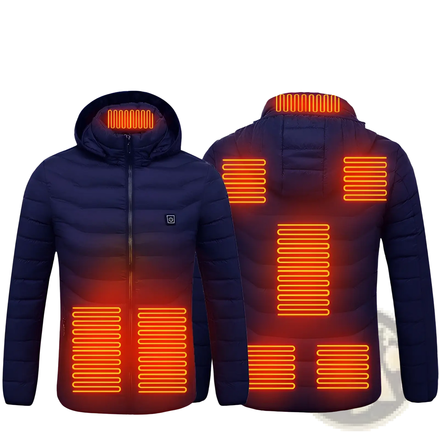 Unisex 9 Zone Electric Heated Hooded Puffer Jacket