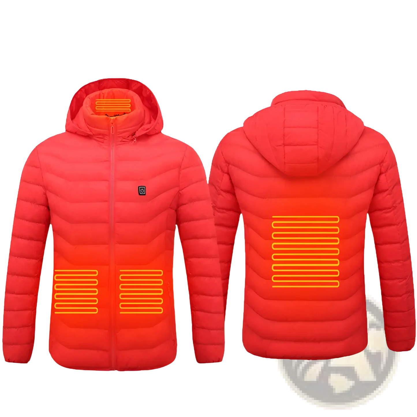 Unisex 9 Zone Electric Heated Hooded Puffer Jacket