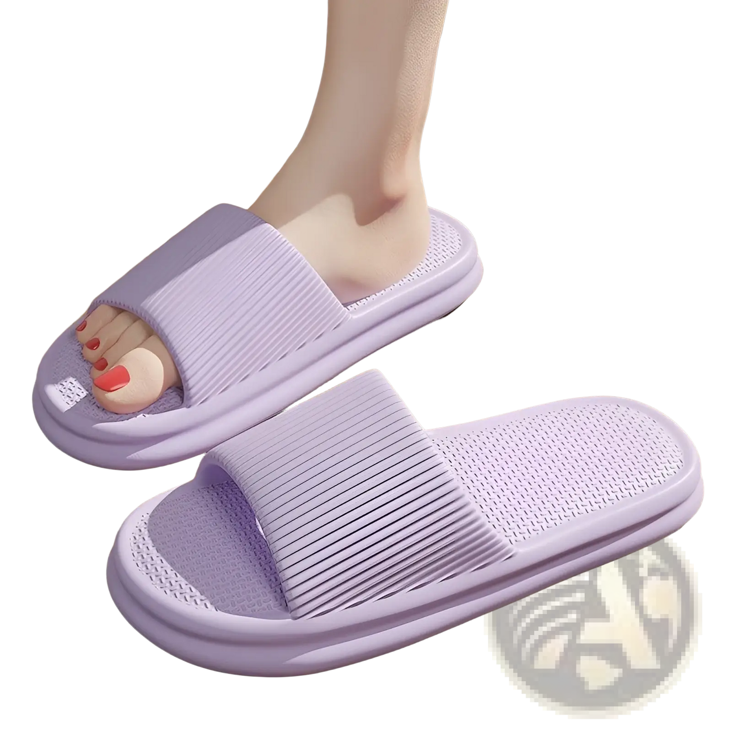 Unisex Ribbed Anti Slip Eva House Slippers