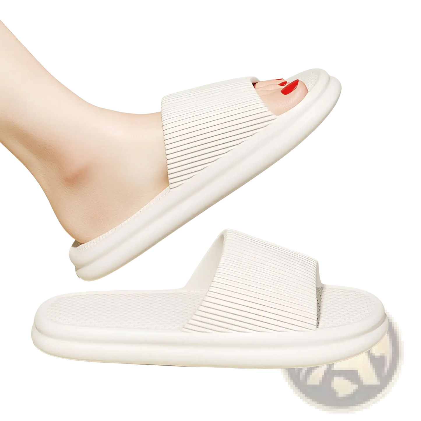 Unisex Ribbed Anti Slip Eva House Slippers