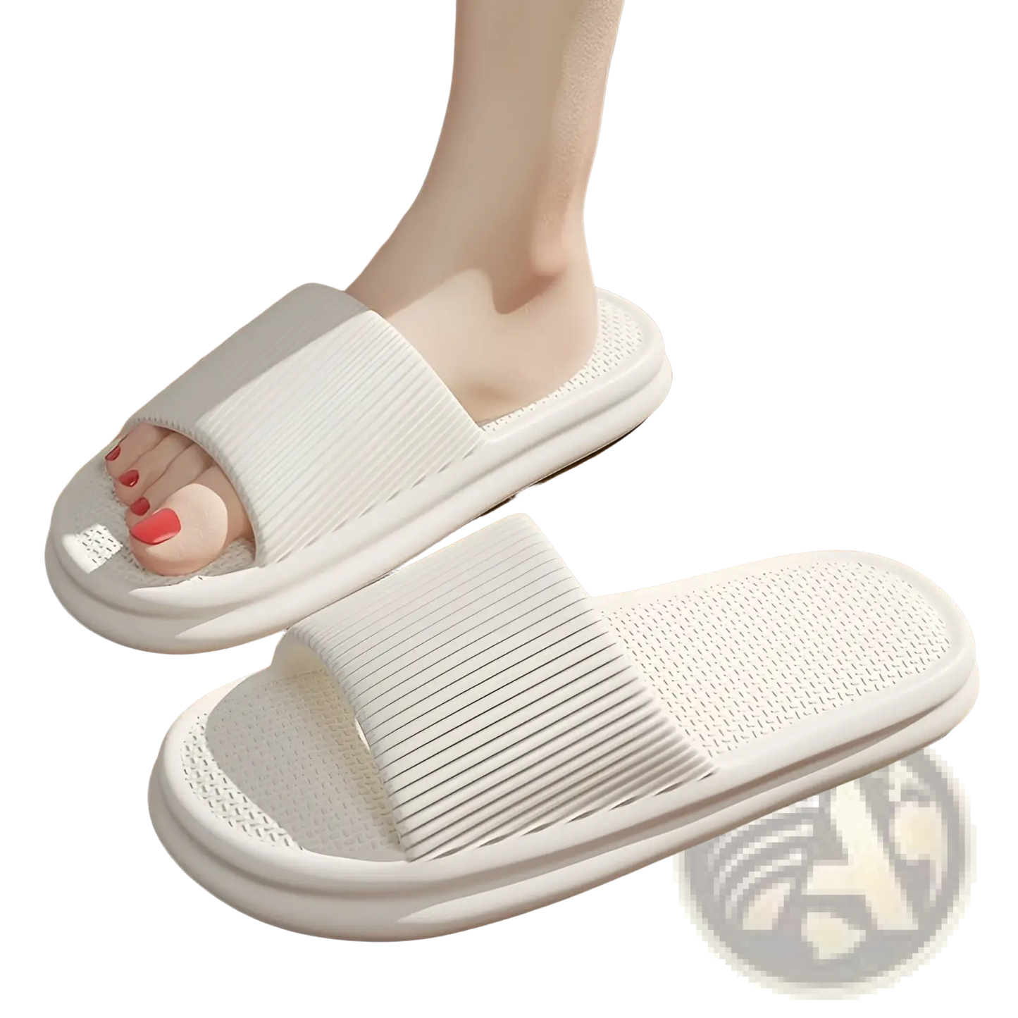 Unisex Ribbed Anti Slip Eva House Slippers