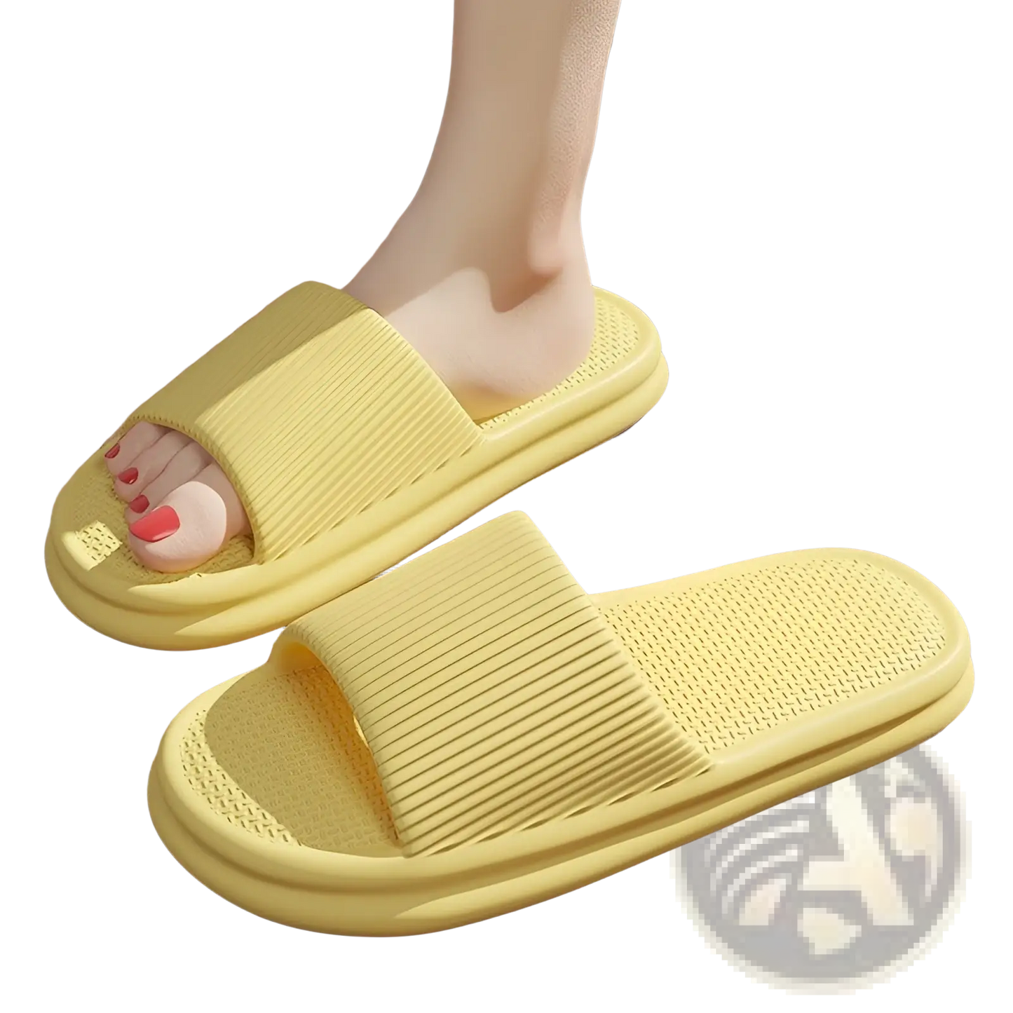 Unisex Ribbed Anti Slip Eva House Slippers