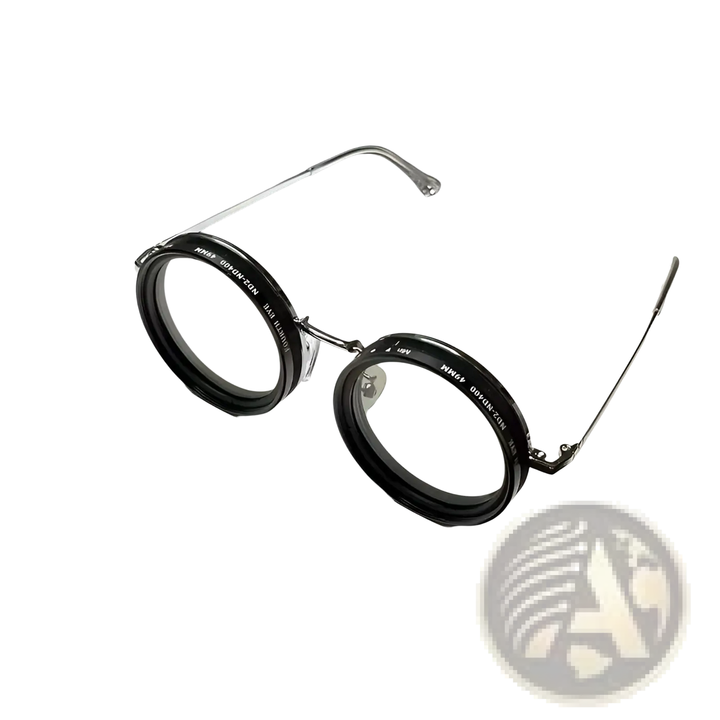 Unisex Round Uv Resistant Sunglasses with Metallic Frames