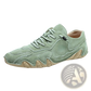 Unisex Suede Casual Sneakers with Wavy Rubber Soles