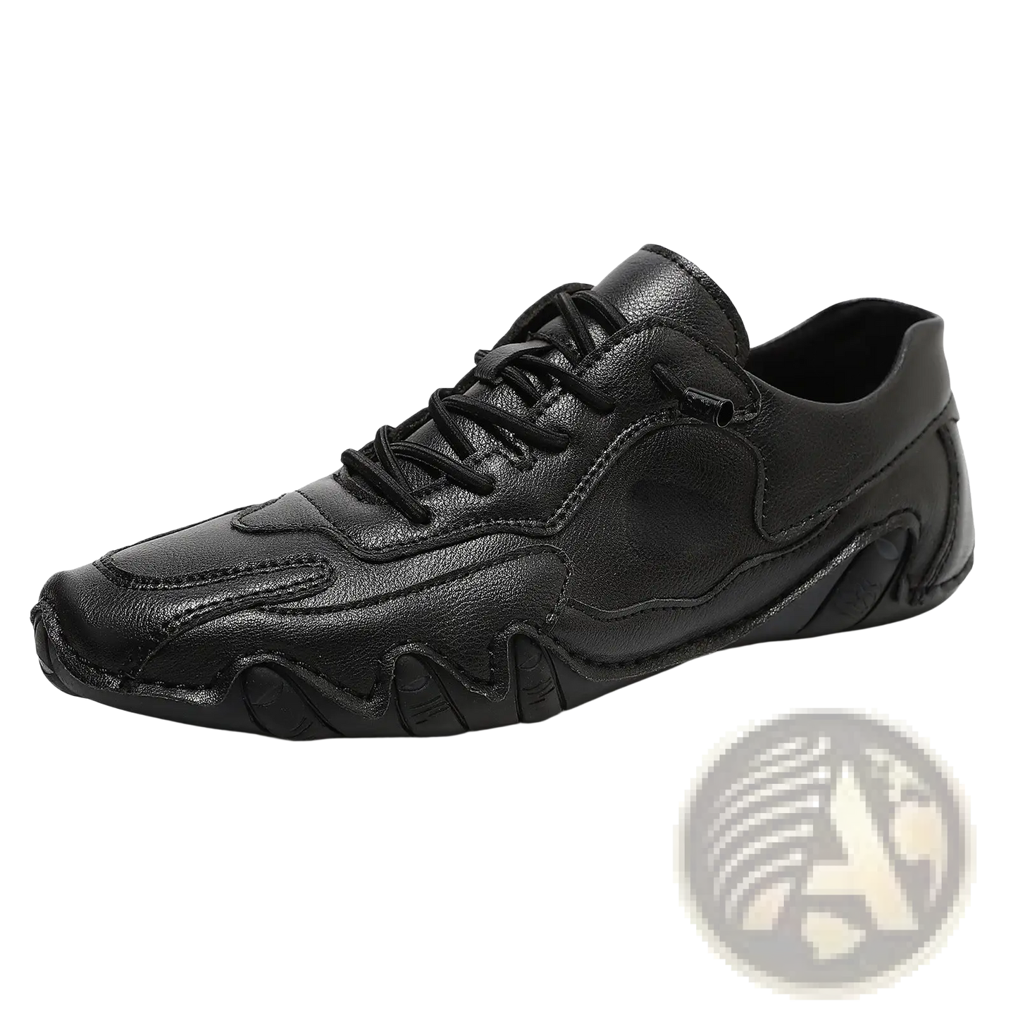 Unisex Suede Casual Sneakers with Wavy Rubber Soles