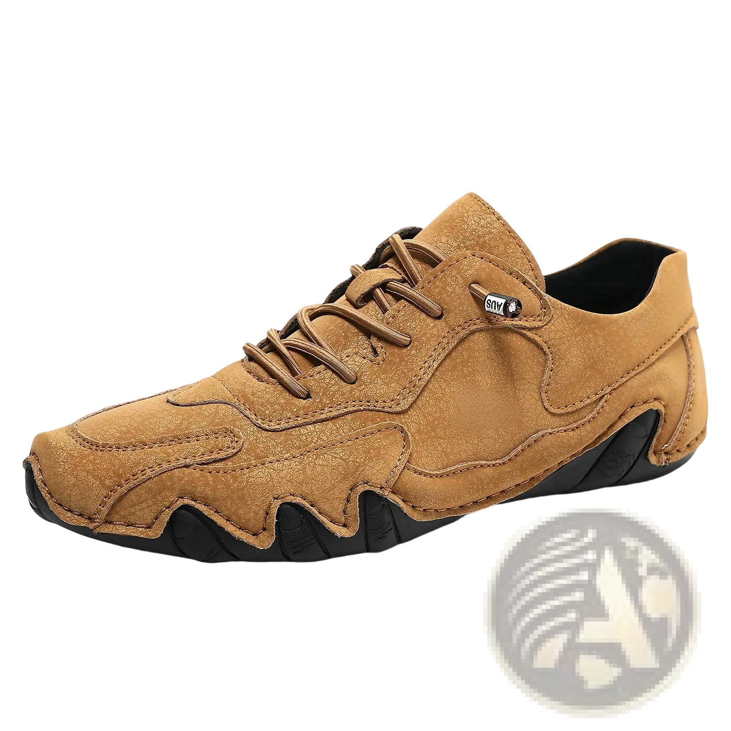 Unisex Suede Casual Sneakers with Wavy Rubber Soles