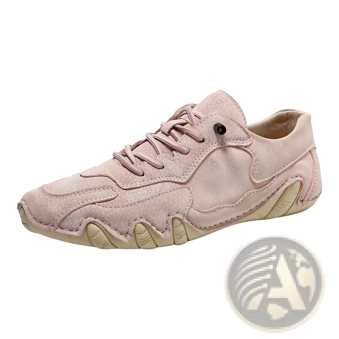 Unisex Suede Casual Sneakers with Wavy Rubber Soles