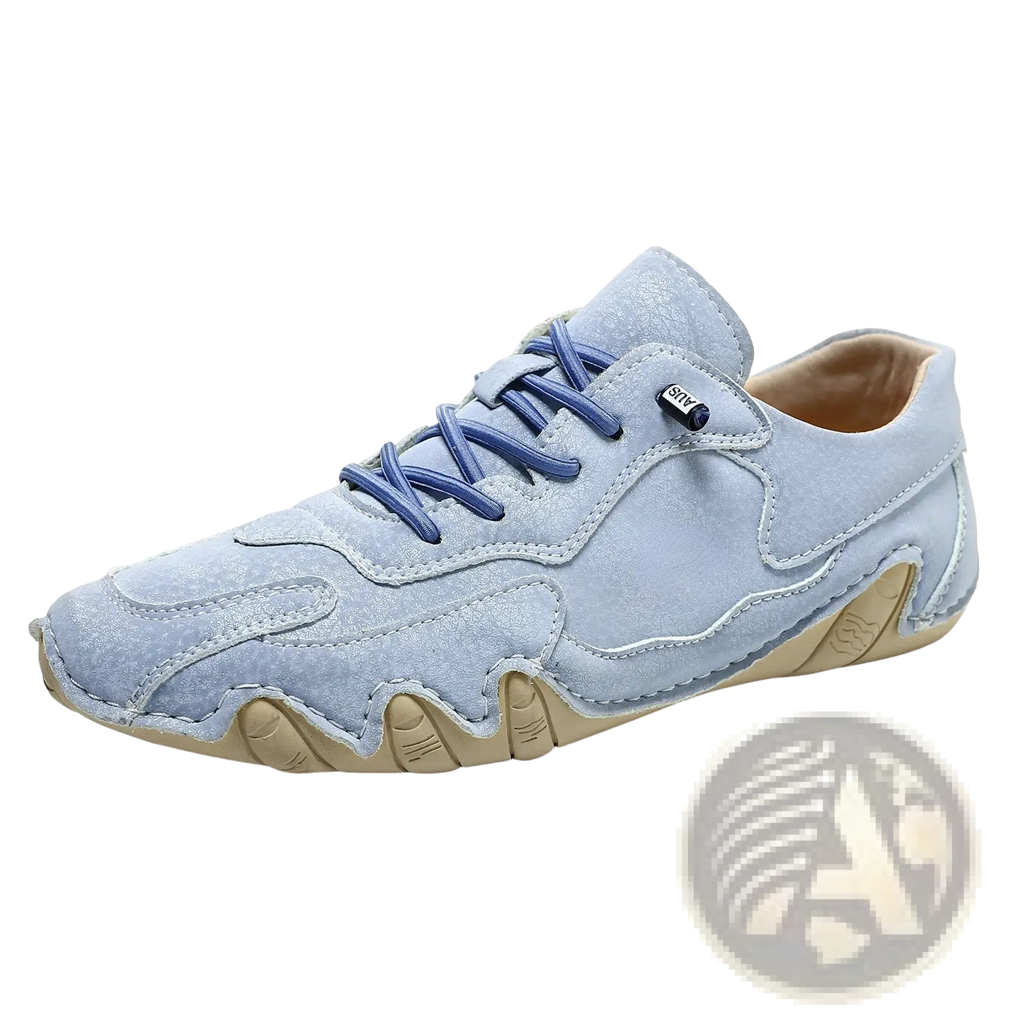 Unisex Suede Casual Sneakers with Wavy Rubber Soles