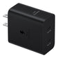 सैमसंग 50W पावर एडाप्टर डुओ, USB-C केबल के साथ (5A/1.8m) काला
