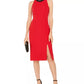 Taylor Women's Dresses Paillette Neck Sheath Dress Red Size 12Av/Md/Rg