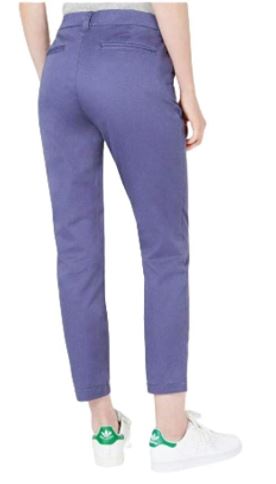 Maison Jules Women's Slim Ankle Pants Navy Size 8