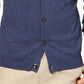 क्लब रूम पुरुषों का निट वी-नेक कार्डिगन नीला, साइज़ मीडियम